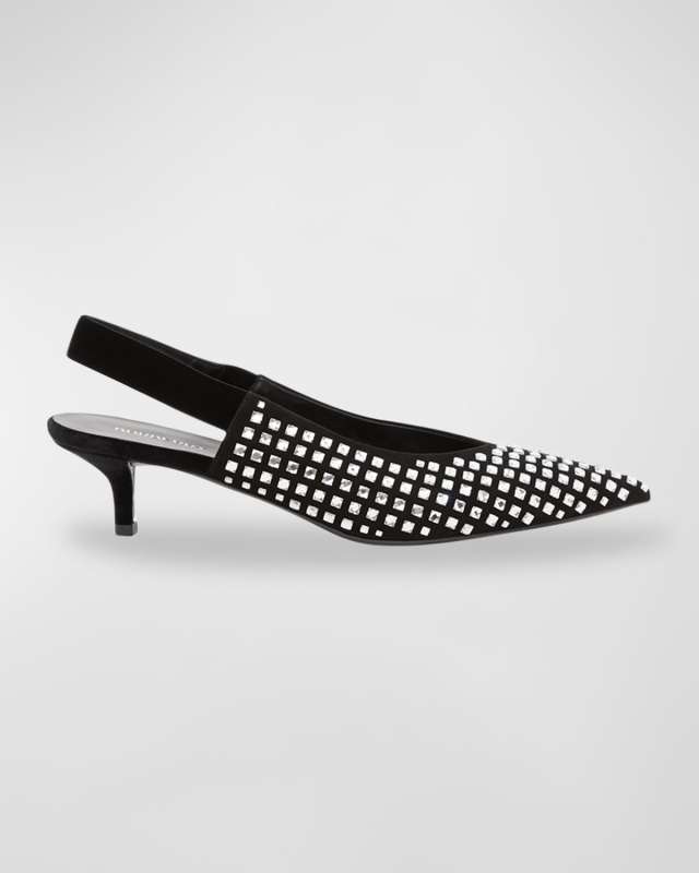 Malinda Crystal Slingback Pumps